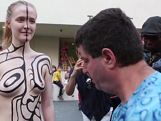 pintura do corpo encantador