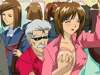Uncensored Hentai - разбивая общественного ебут в поезде метро