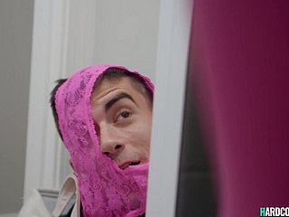 Young man humping big-titted stepmom