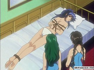 Hentai Lezzy девушка получает клизму