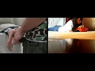 Chinesischer Vorhangfußjob schief nachzudenken