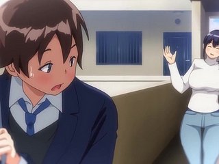 قام Hentai Milf بإغراء رجل مراهق وحصل على كريم من صاحب الديك