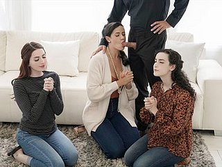 FreeUse Milf - Três lindas donas de casa ficam felizes em agradar o marido a qualquer hora e em qualquer lugar