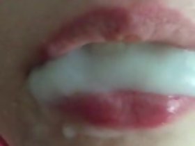 Merangkap di dalam mulut - Cum Menelan - Cumshot