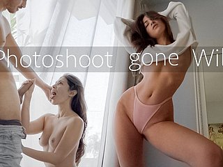 Hot Applicability model obtain Fucked at near a Perfect Photoshoot