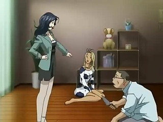 Hentai refém estava fodido antes multidão