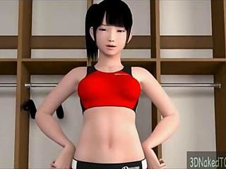 3d bellezza scrub grandi tette all round scopata duro nella sua giovane figa rasata